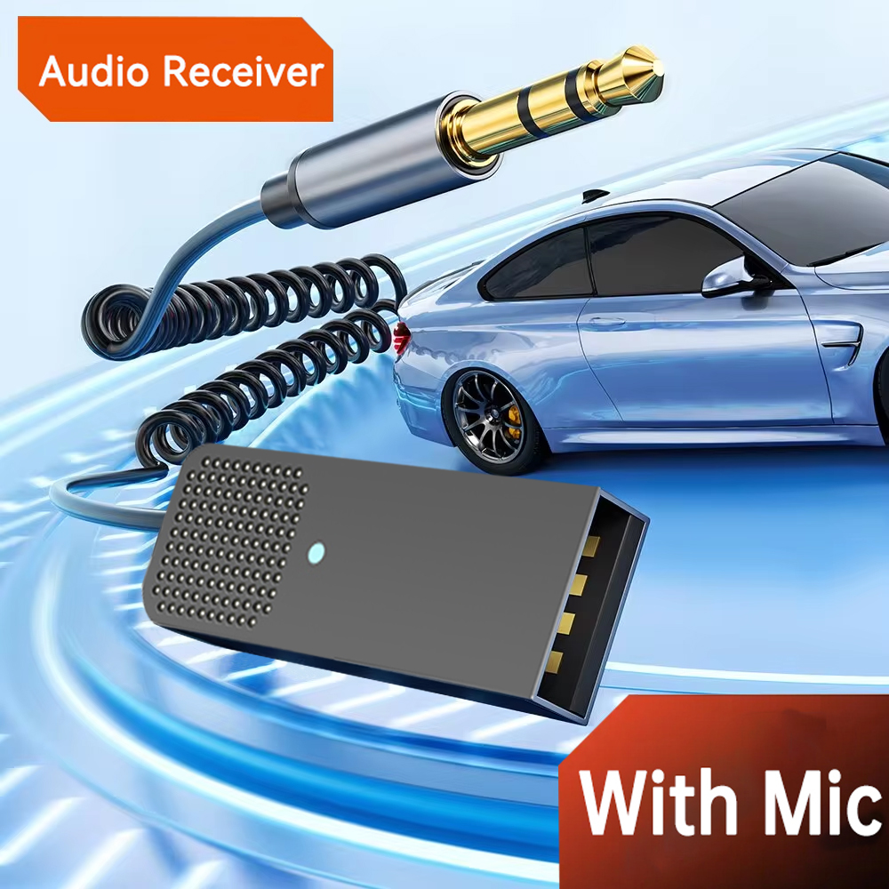 Robot Bluetooth Car - Nieuwe upgrade Bluetooth auto AUX-adapter USB