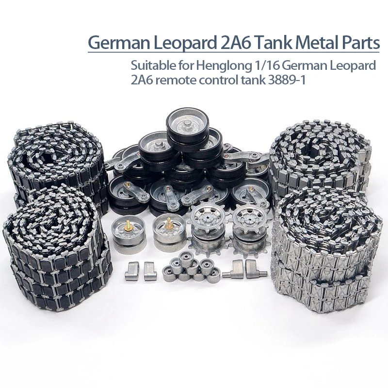 Tracked Robot Chassis - Henglong 3889 Luipaard 2a6 Tankaccessoires Sneeuwhangende