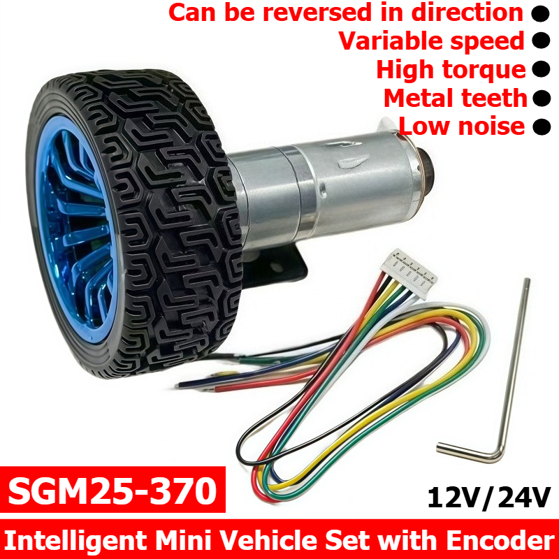 Tracked Robot Chassis - JGA25-370 Intelligente Balansvoertuig Chassis Motor Kit