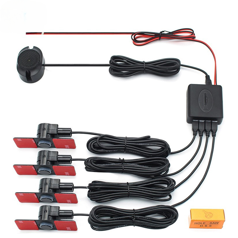 Infrared Obstacle Sensor - Parkeersensor Assistent Parktronics 4 Zwart/Zilver/Wit 13