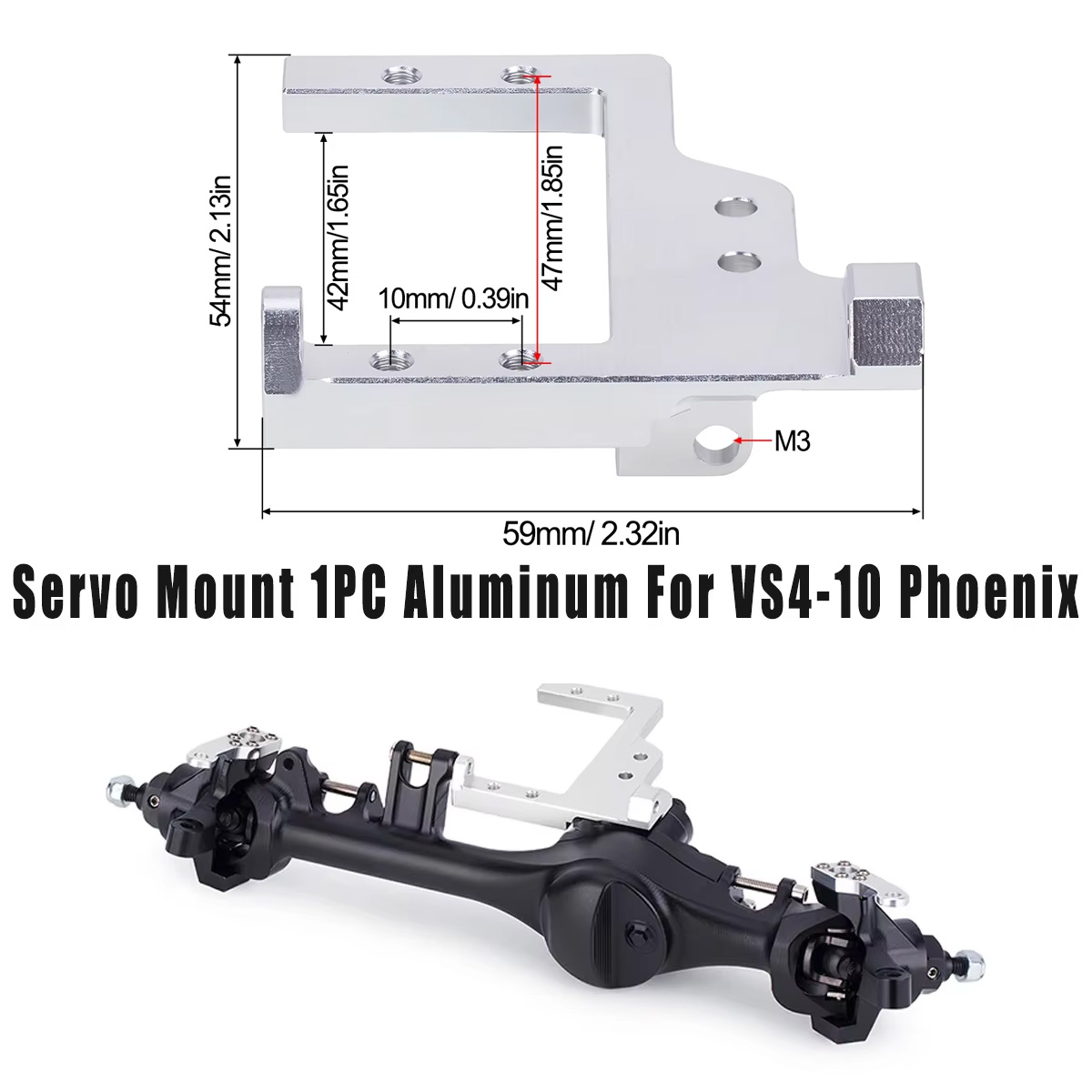 Servo Bracket - 1PC Aluminium Servo Bevestigingsbeugel voor Vanquish
