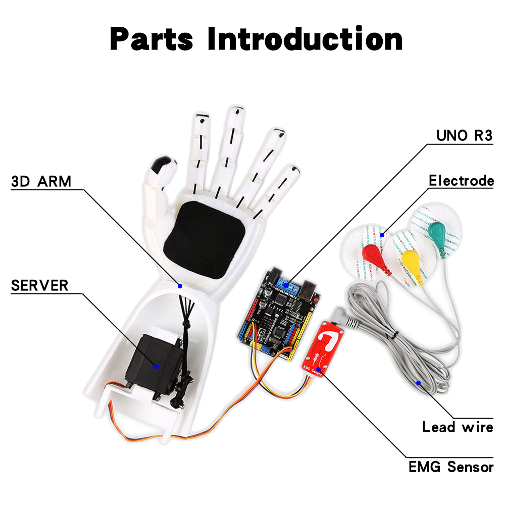 Emg Sensor Robotarm Elektrisch - Robot Arm Kit recensie en prijs