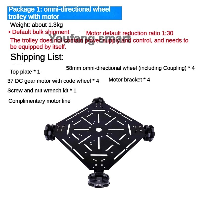 5kg Laadvermogen ROS 4WD Omni  - Stm32 Robot recensie en prijs