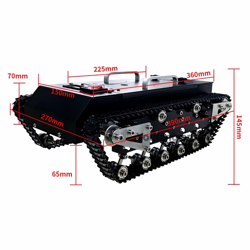 30kg Laadvermogen RC Tank Chas - Stm32 Robot recensie en prijs