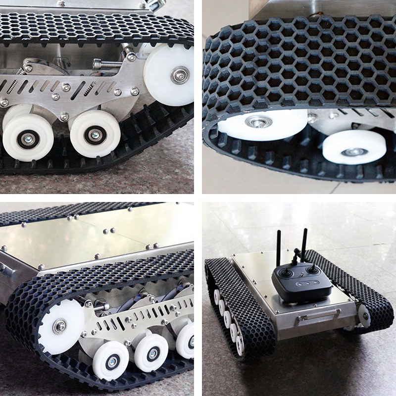 Rubbertrack robot chassis plat - Robot Track recensie en prijs