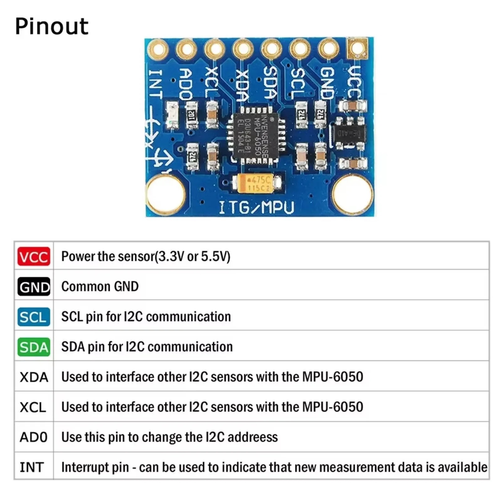 1/5/10pcs GY-521 MPU6050 3 Axi - Accelerometer Mpu6050 recensie en prijs