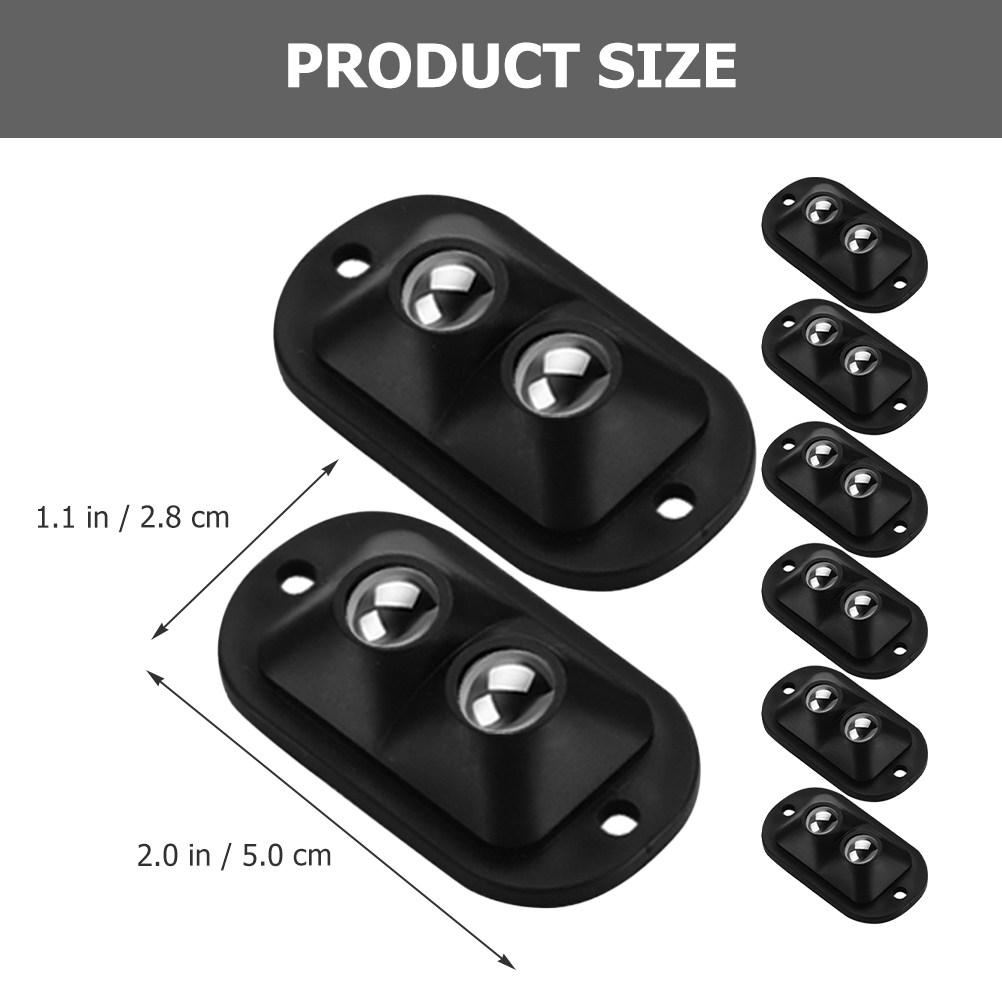 8 stuks mini-zwenkwiel, hoogwa - Caster Wheel recensie en prijs